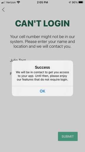 #3 Screen - Updated Log-In Flow