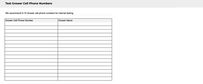General - Test Grower Cell Number